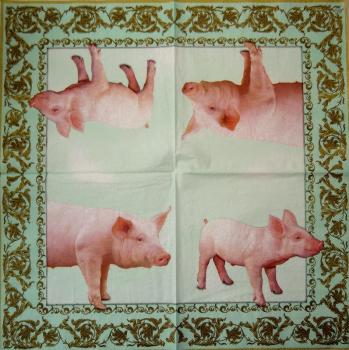 014 Pigs - 3-ply (gold) - Ihr